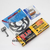 [NSD Raider Fi / Satria] - Nhông dĩa Recto và sên vàng DID 428HD (10 ly) dành cho xe Suzuki Raider Fi / Satria.