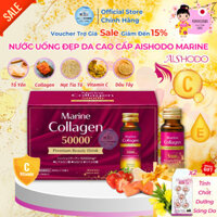 [NSF1111 Giảm 111K] Marine The Collagen Hộp 10 Chai Nước Uống Đẹp Da Cao Cấp Aishodo - Chính Hãng Nhật Bản