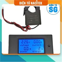 [NSHOP] Đồng Hồ Đo Dòng Áp Công Suất Mức Năng Lượng AC 100A (CT kẹp)