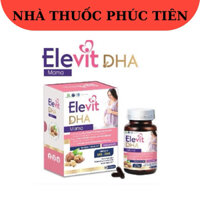 [NT Phúc Tiên]Elevit DHA giúp bổ sung sắt, acid folic,DHA, vitamin cho PN trước, trong, sau Thai kỳ. Hộp 30 viên