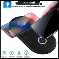 [NTO] 2 in 1 Dual Seat Qi Wireless Charger for iPhone X Xs MAX XR 8 plus Fast Wireless Charging Pad for Samsung S8 S9