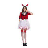 Nữ 6 Xứ Sở Thần Tiên Thỏ Trắng Trang Phục Nữ Đáng Yêu Playboy Thỏ Cô Gái Cosplay Đầm Nữ Halloween Tiệc Phục Sinh Thỏ Linh Vật Trang Phục Hóa Trang Bộ Phụ Kiện