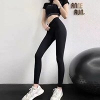 Nữ Đào Hôn Nâng Cao Eo Cao Quần Barbie Skinny Body Quần Cao Cấp Thể Thao Chạy Bộ Đen Quần Tập Yoga Thể Dục