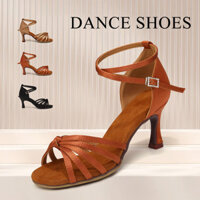 Nữ Giày Khiêu Vũ Latin Bé Gái Salsa Tango Phòng Khiêu Vũ Giày Dự Tiệc Cao Gót 7CM