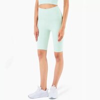 Nữ lưng cao đào hông màu sắc mới thể dục thể thao quần ngắn biker quần