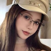 Nữ Retro Mắt Mèo Nửa Khung Kính Mắt Kim Loại