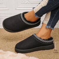 Nữ Sang Trọng Ấm Áp Phong Cách Dân Tộc Giày Chelsea Boot 1 Ủng Thoáng Khí Mắt Cá Chân Cao Cấp Thời Trang Mùa Đông Giày