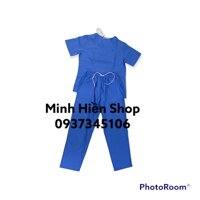 NỮ SCRUBS QUẦN ÁO BÁC SĨ, ĐIỀU DƯỠNG, KỸ THUẬT VIÊN, ĐỒ PHẪU THUẬT, ĐỒ CHỐNG DỊCH, QUẦN ÁO PHÒNG MỔ, SPA, LÂM SÀNG - XANH SẢN - M