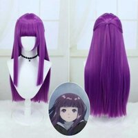 Nữ Tím Dài Thẳng Dương Xỉ Cosplay Tóc Giả Cho Người Lớn Nhân Vật Tại Đám Tang Frieren Bên Aokg-011
