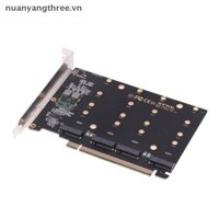 Nuanyangthree.vn 4 Cổng M.2 NVMe SSD sang PCIE X16M Key Ổ Cứng Chuyển Đổi Đầu Đọc Thẻ Mở Rộng, 4 x 32Gbps Tốc Độ Truyền (PH44) mới