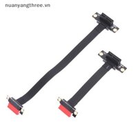 Nuanyangthree.vn Cáp nâng PCI-E 3.0 1X Dual 90 độ Góc phải PCIe 3.0 X1 sang X1 Cáp nối dài 8Gbps PCI Express 1X Riser Card mới
