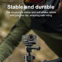 Nuanyangthree.vn Đa Năng Camera Thể Thao Xe Đạp Giá Đỡ Cho DJI Action 5 Pro Cho Insta360 Cho Go Pro Xe Đạp Xe Máy Chân Đế Mới