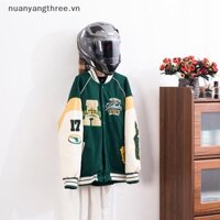 Nuanyangthree.vn Giá đỡ mũ bảo hiểm treo tường Giá đỡ mũ bảo hiểm xe máy bằng gỗ Mũ bảo hiểm xe đạp Hiển thị Móc treo có móc Mũ bảo hiểm tất cả trong một Giá chìa khóa mới