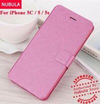 NUBULA For iPhone 5S / iPhone 5 / iPhone SE(2016) Case Full Cover Slim Silk Pattern With Card Slot Flip Cover For iPhone 5 / iPhone 5S / iPhone SE(2016)
