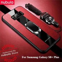 NUBULA For Samsung Galaxy S8+ Plus G955 Phone Casing PU Leather Protective Case Soft Edge Galaxy S8+ Shockproof Cover Silicone Case With Holder Lanyard For Samsung Galaxy S8 Plus