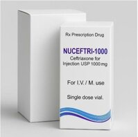 Nuceftri-1000 – Ceftriaxone 1000mg – Thuốc kháng sinh tiêm điều trị nhiễm khuẩn nặng