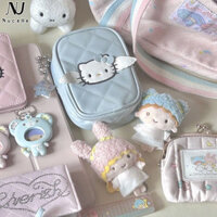 Nucelle Nhật Bản dễ thương Hello Kitty túi đựng máy ảnh kim cương nữ tính túi son môi cầm tay túi đựng tiền xu