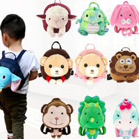 Nucelle Túi đi học mẫu giáo dây kéo đồ dùng trẻ em hoạt hình dễ thương cho bé túi thắt lưng chống thất lạc ba lô sang trọng