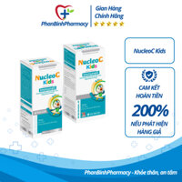 NucleoC Kids bổ sung Betaglucan,kẽm gluconat, vitamin C, và Immunell hỗ trợ tăng sức đề kháng, hạn chế ốm vặt - 60ml
