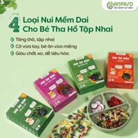 Nui ăn dặm rau củ Anpaso 150g nhiều vị (mix rau củ/cải bó xôi/bí đỏ/gạo thảo dược)