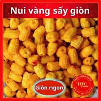 Nui chiên bơ mắm ớt đặc biệt nhà làm, nui sấy giòn đậm đà, snack ăn vặt tuổi thơ ngon rẻ, HTC Foods