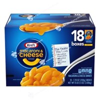 Nui Phô Mai Kraft Original Mac N Cheese Macaroni & Cheese Dinner, Hộp 206g (7.25 Oz.), Thùng 18 Hộp 3.69 Kg