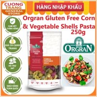 Nui vỏ sò làm từ bắp và rau củ orgran - gluten free corn & vegetable shells - túi 250g