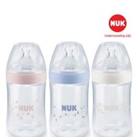 NUK - BÌNH SỮA NUK NATURE SENSE NHỰA PP 260ML NÚM TI S2 (tren 6 thang) - M