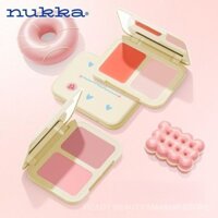 NUKKA Vigorous Rule Double-Piece Blusher Plate Transparent Tender Cute Good Qi Pigment Nude Makeup Natural Matte Multi-Color ES3I
