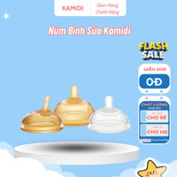 Núm Bình Sữa Kamidi Chất Liệu Silicon An Toàn, Núm 1 Tia, Núm 3 Tia, Núm Tia Y, Núm Tập Hút
