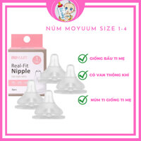 núm moyuum, núm ti moyuum hàn quốc đủ size 1,2,3 4  mền giống ty mẹ cam kết chính hãng bé cưng