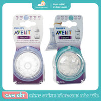 Núm ti Avent Natural silicon CF652/23, SCF656/23, SCF654/23 (Vỉ 2 chiếc)