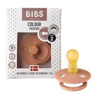 Núm ti giả cao su tự nhiên Bibs núm tròn chỉnh nha Đan Mạch số 2 cho bé trên 6 tháng