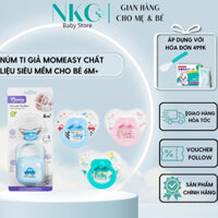 Núm Ti Giả Momeasy - Silicone Mềm Có Hộp Đựng Cho Bé 0-3 TuổI