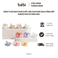 Núm Ti Giả MOYUUM Chất Liệu Silicone (bao gồm hộp đựng) size sơ sinh 0M+