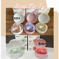 Núm ti giả MOYUUM chất liệu Silicone (bao gồm hộp đựng) size sơ sinh 0M+