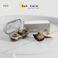 Núm Ti Giả Silicone Siêu Mềm Cho Bé Kèm Hộp Đựng Vệ Sinh Loại Ban Ngày/Ban Đêm Heorshe