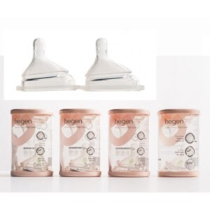 Núm ti Hegen size Y-cut dành cho bé dùng thức ăn sệt ( Bán lẻ 1 cái)