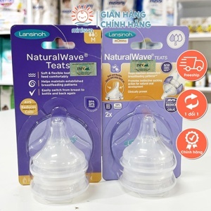 Núm ti Lansinoh NaturalWave size L cho bé trên 6 tháng tuổi, 2 cái