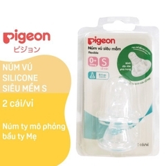 Núm ti silicone siêu mềm cỡ S Pigeon GCPG020050 (NV37001)