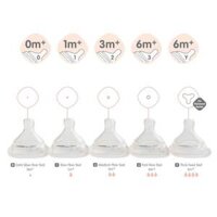 Núm Ti Thay Thế Bình Sữa Hegen Cho Bé Từ Sơ Sinh, Size  0, 1, 2, 3, Ycut (1 Chiếc Lẻ)