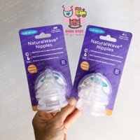 Núm ti thay thế bình sữa Lansinoh- Vỉ 2 chiếc