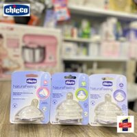 Núm ti thay thế cho bình sữa Chicco cho bé 2M 4M 6M