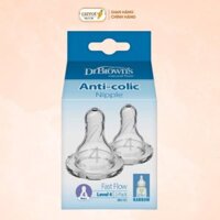 Núm Ty Bình Sữa Dr Brown Cổ Hẹp Số 4