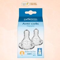 Núm Ty Bình Sữa Dr Brown Cổ Hẹp Số 3