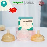 Núm ty bình sữa Kamidi màu trắng/nâu đủ size, hộp 1 cái