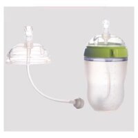 Núm ty hút bình Pigeon Lansinoh cổ rộng cho bé lười ti bình