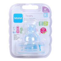 Núm ty MAM silicone lỗ cắt X (6 tháng trở lên)