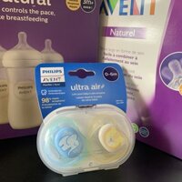 Núm Ty Ngậm Avent Ultra Air Dành Cho Bé từ 0-6 Tháng, 6-18 tháng, Giúp Bé Tự Ngủ, Chỉnh Nha Chống Vẩu