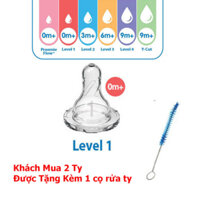 Núm Ty Silicone Dr.Brown's Cổ Thường Size 1 (dành cho bé dưới 3 tháng tuổi)